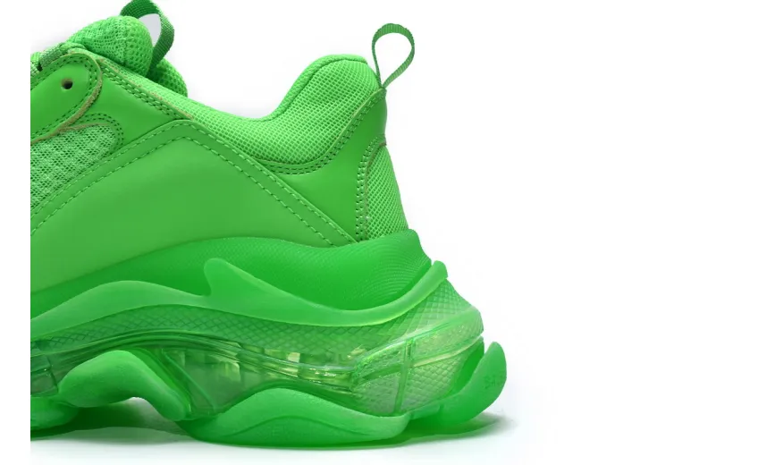  Balenciaga Triple S Fluorescent Green 541624 W09OL 3801