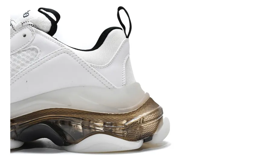  Balenciaga Triple S White Black 541624 W2GS1 9012