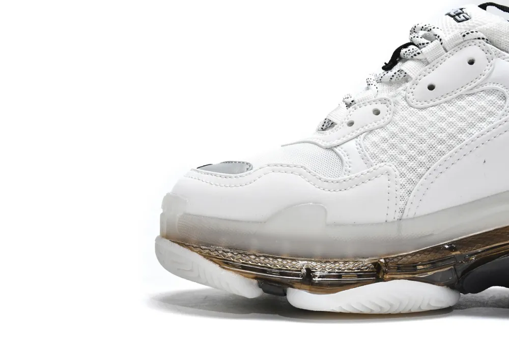  Balenciaga Triple S White Black 541624 W2GS1 9012