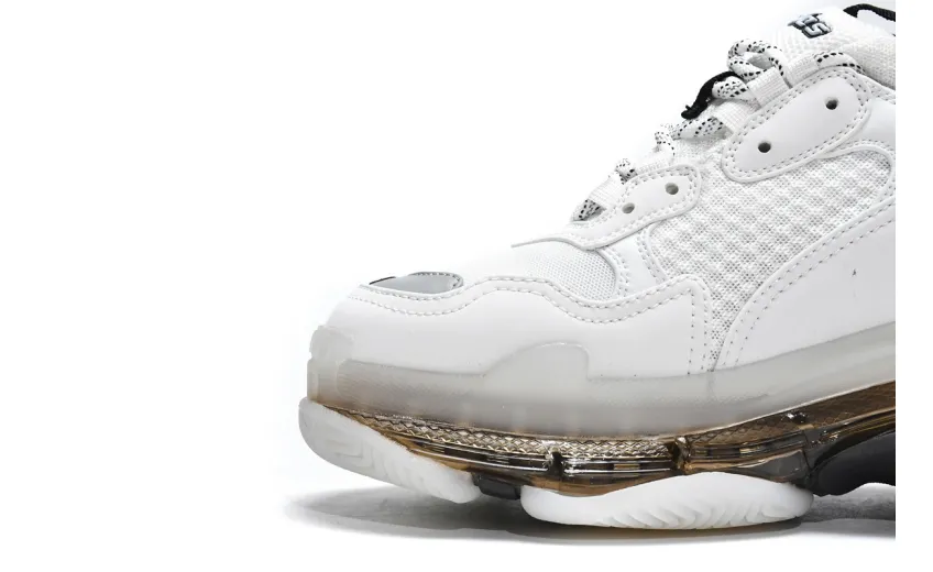  Balenciaga Triple S White Black 541624 W2GS1 9012