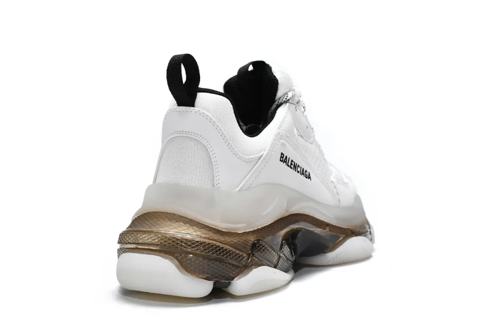  Balenciaga Triple S White Black 541624 W2GS1 9012