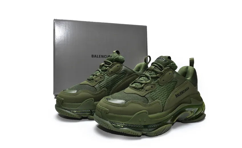  Balenciaga Triple S Pitch Green 541624 W2GA1 2325