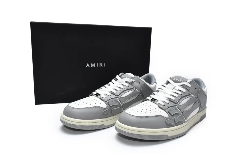  AMIRI Skel Top Low Whtie Grey MFS003-043	