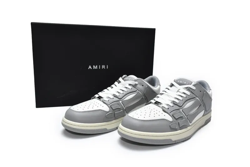  AMIRI Skel Top Low Whtie Grey MFS003-043	
