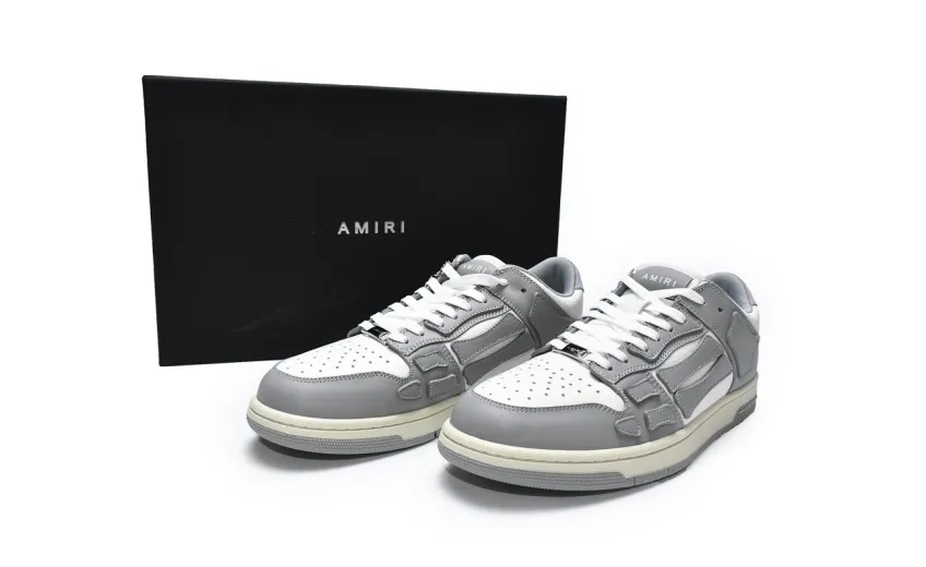  AMIRI Skel Top Low Whtie Grey MFS003-043	