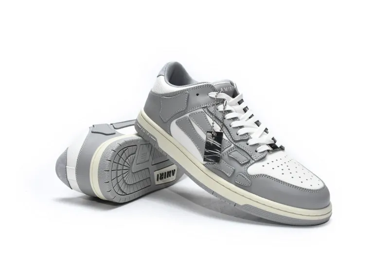 AMIRI Skel Top Low Whtie Grey MFS003-043	
