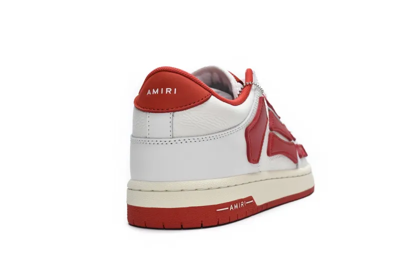  AMIRI Skel Top Low Whtie Red MFS003-124	