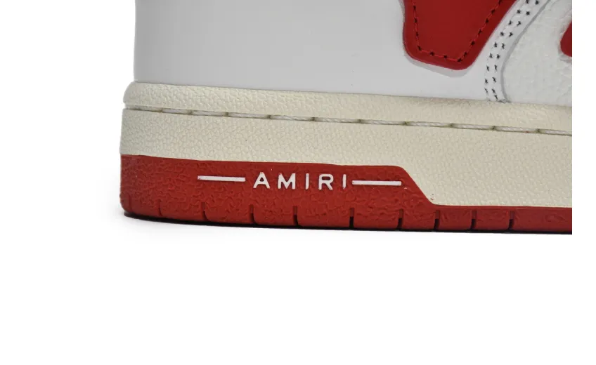 AMIRI Skel Top Low Whtie Red MFS003-124	
