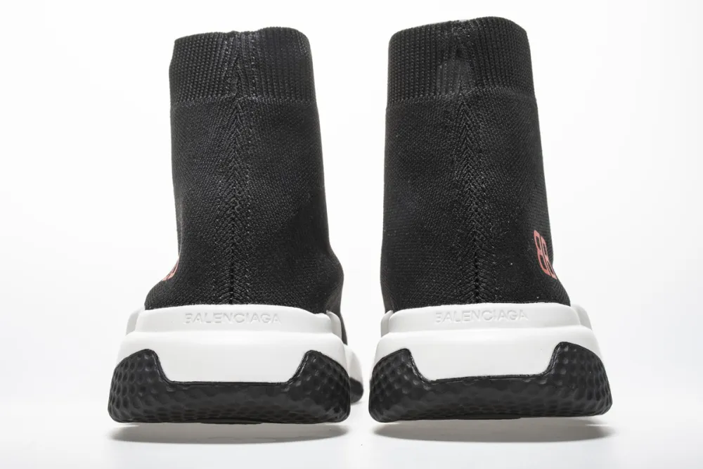  Balenciaga Stretch Mesh High Top Sneaker White Black