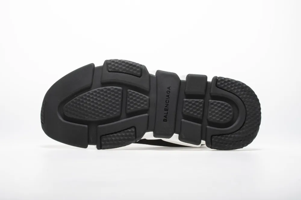  Balenciaga Stretch Mesh High Top Sneaker White Black