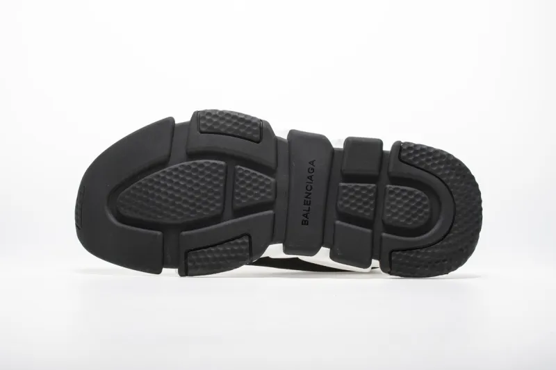  Balenciaga Stretch Mesh High Top Sneaker White Black