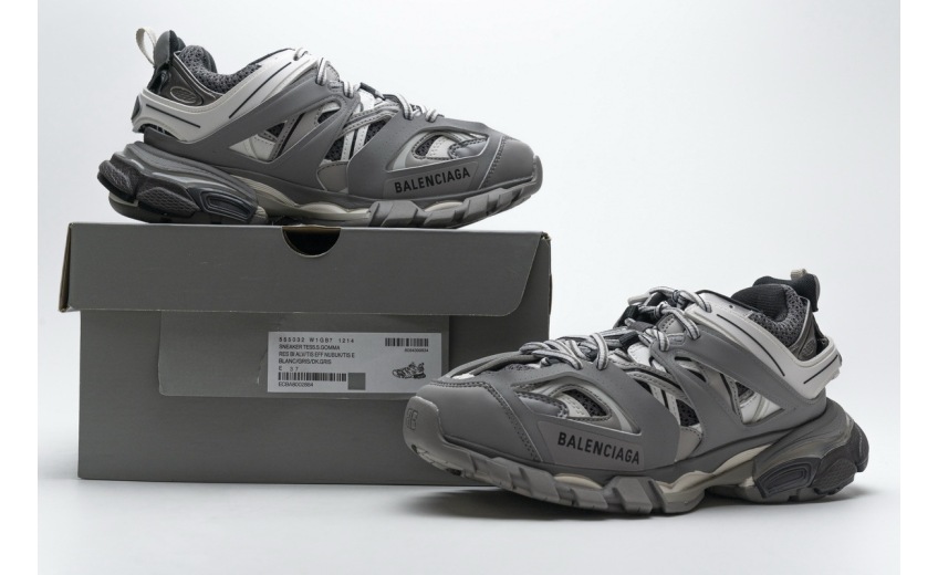 Balenciaga Track LED Grey White 555032 W1GB7