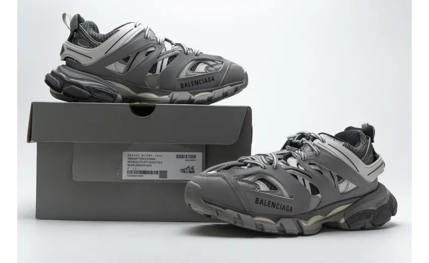 Balenciaga Track LED Grey White 555032 W1GB7