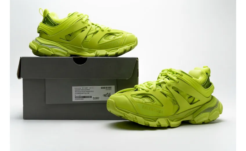  Balenciaga Track LED Fluorescent Yellow 542436 W1GB7 2014 	