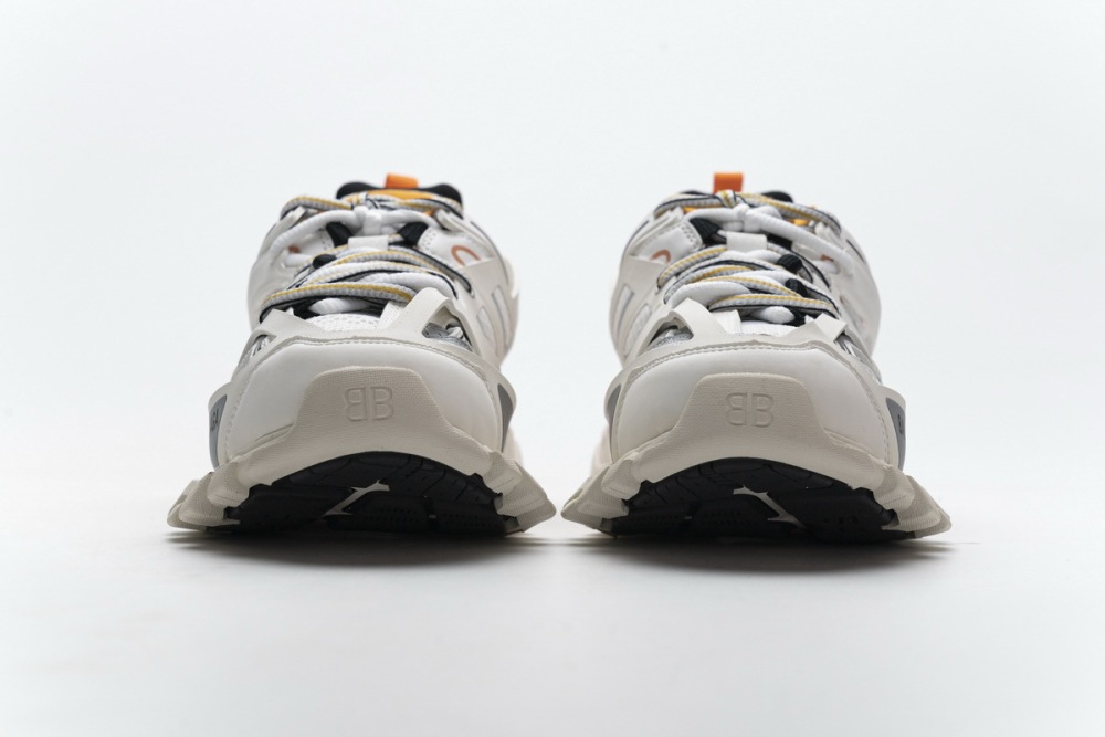 Balenciaga Track LED White Orange  542436 W1GB7 9059