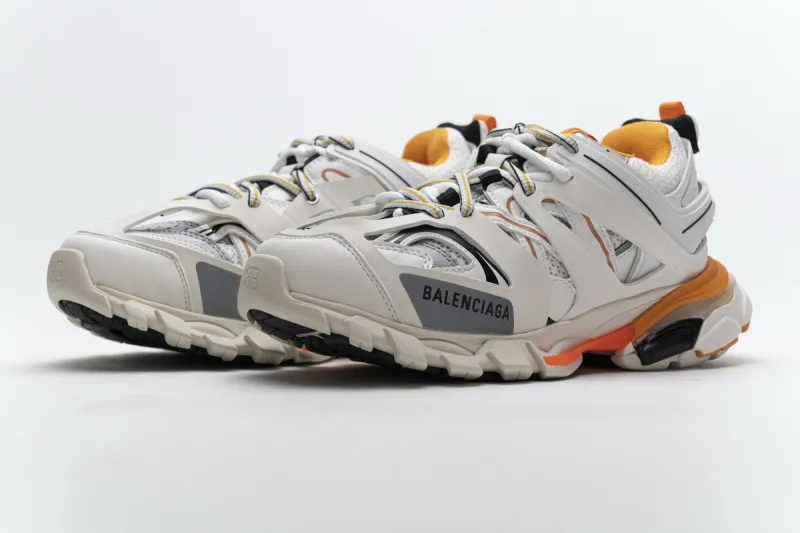 Balenciaga Track LED White Orange  542436 W1GB7 9059