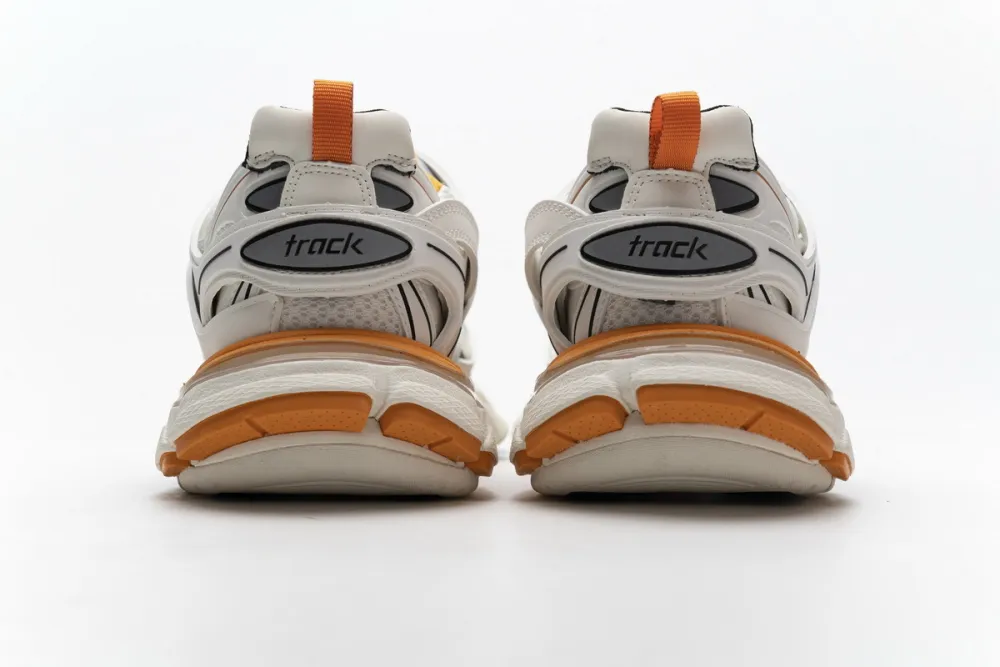 Balenciaga Track LED White Orange  542436 W1GB7 9059