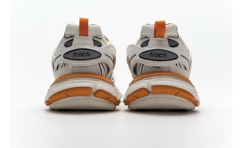 Balenciaga Track LED White Orange  542436 W1GB7 9059