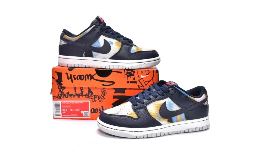  Nike Dunk Low Graffiti Navy Blue DM0108-400