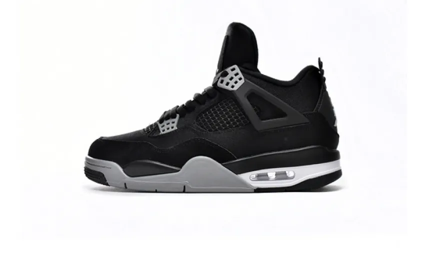 Jordan 4 Black Canvas Fake