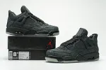 kaws jordan 4 black reps 