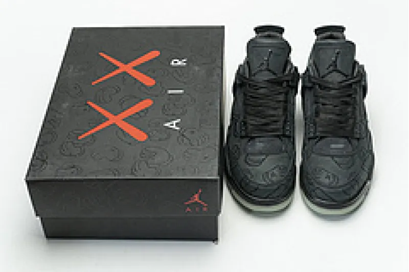 fake air jordan 4 kaws black