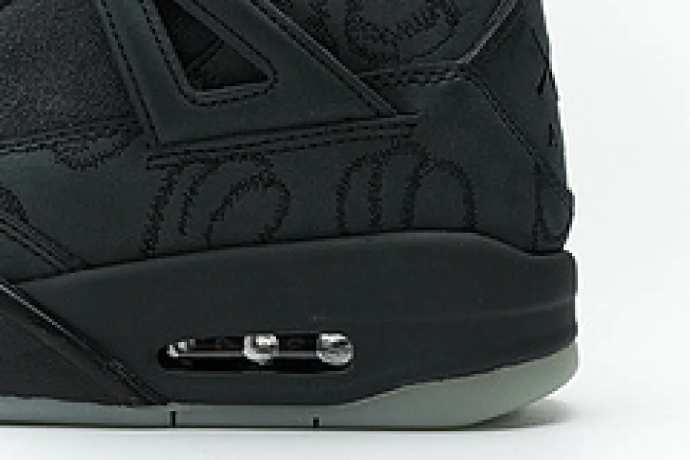 black jordan 4 kaws replica