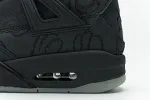 black jordan 4 kaws replica
