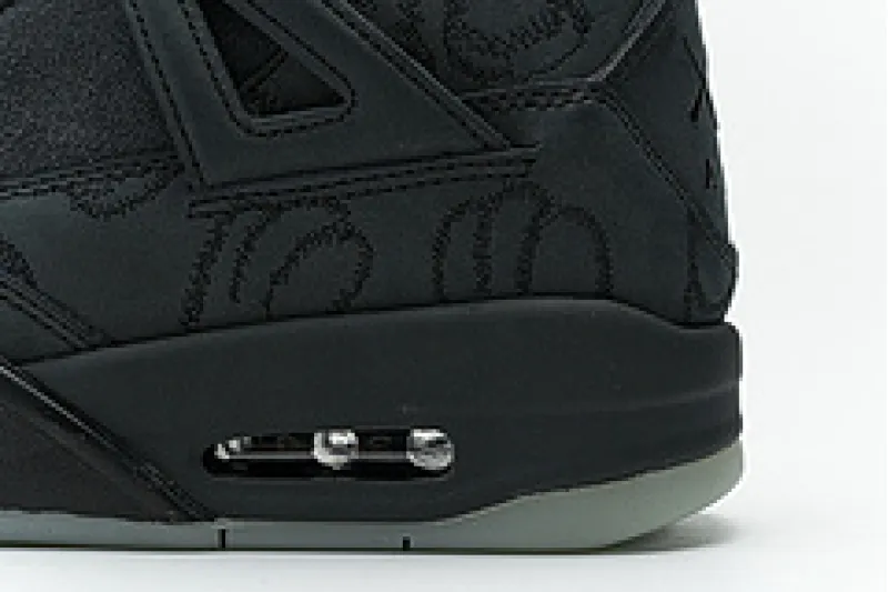 black jordan 4 kaws replica