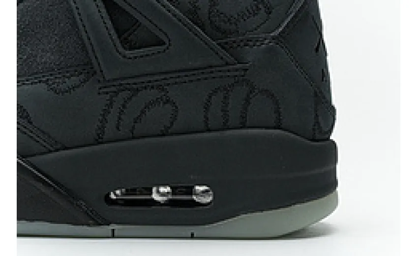 black jordan 4 kaws replica