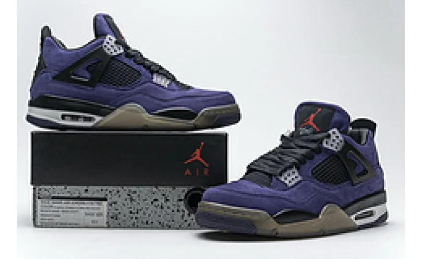 fake travis scott jordan 4 purple