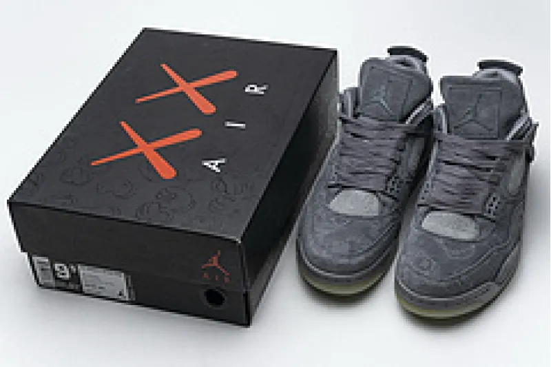 jordan 4 cool grey kaws reps