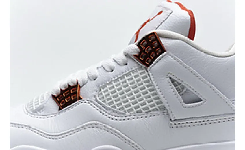 fake air jordan 4 retro orange metallic