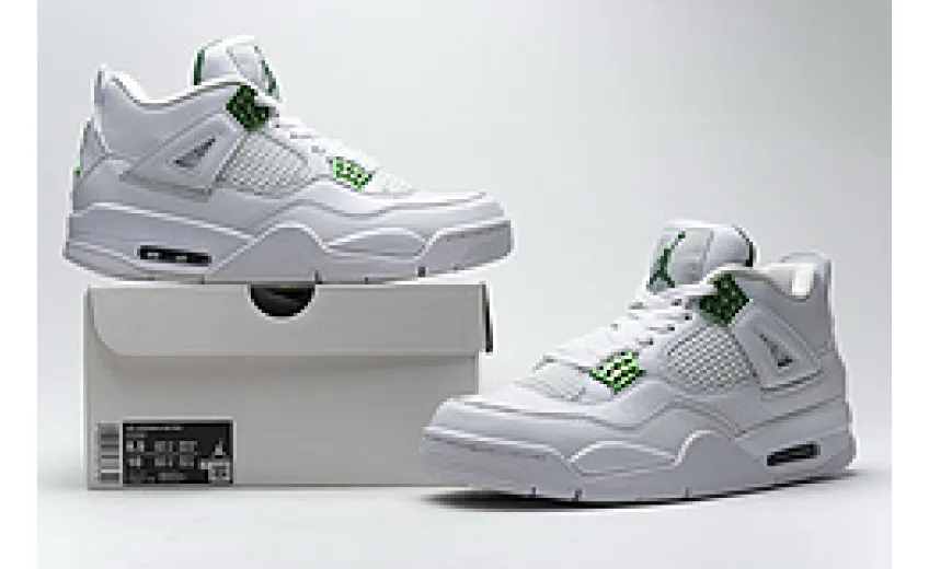 fake jordan 4 green metallic