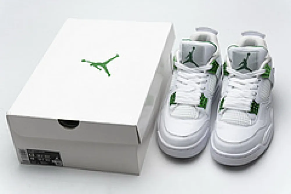 fake jordan 4 retro metallic green
