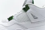 green metallic jordan 4 reps