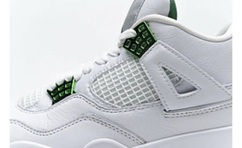 green metallic jordan 4 reps