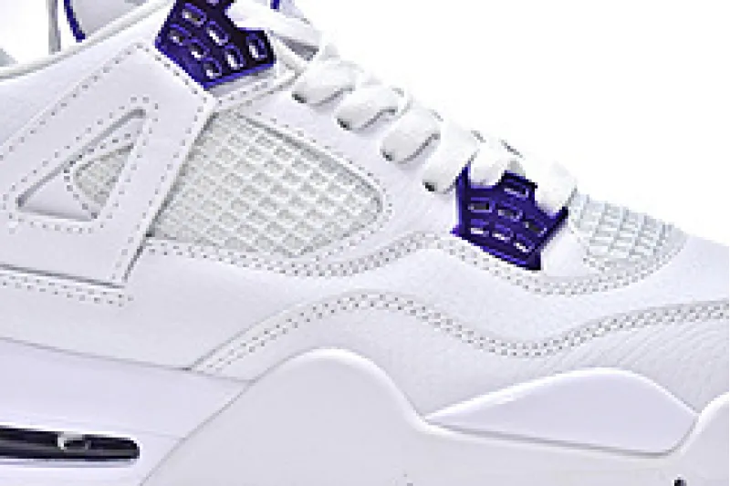 White And Purple Jordan 4