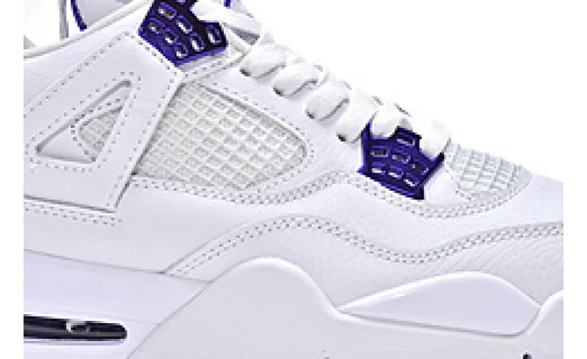 White And Purple Jordan 4