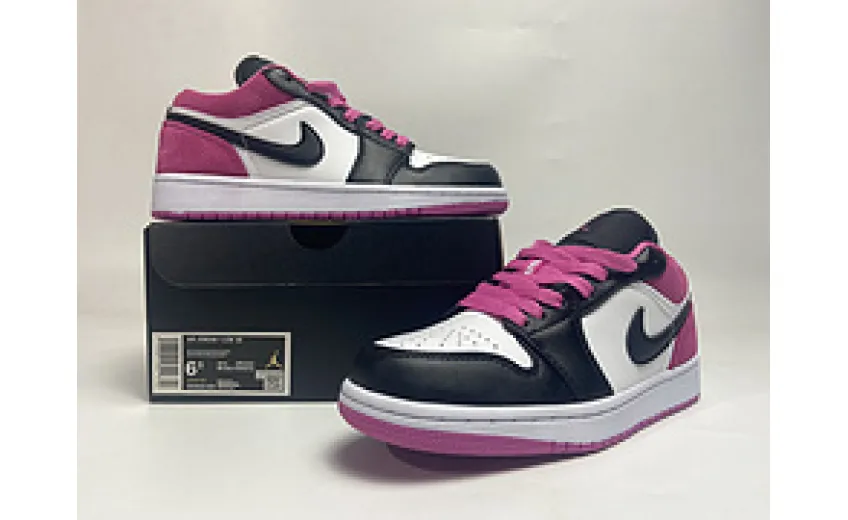 Jordan 1 Low Black Active Fuchsia CK3022-005