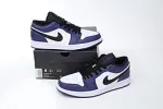 purple and white air jordan replica