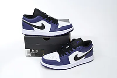 Jordan 1 Low Court Purple White 553558-500 02
