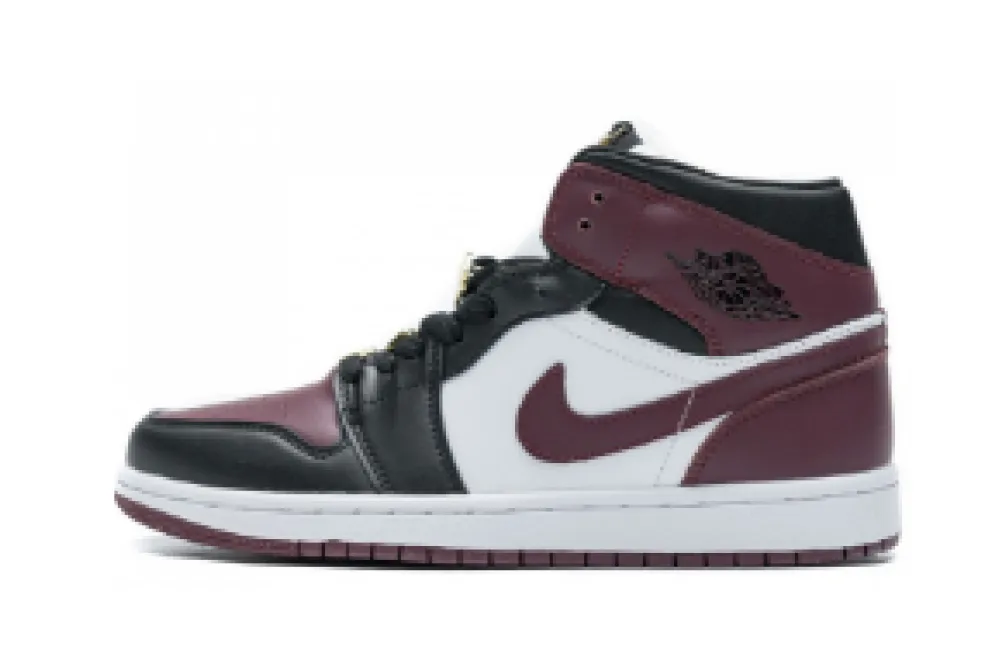 jordan 1 mid se black dark beetroot reps