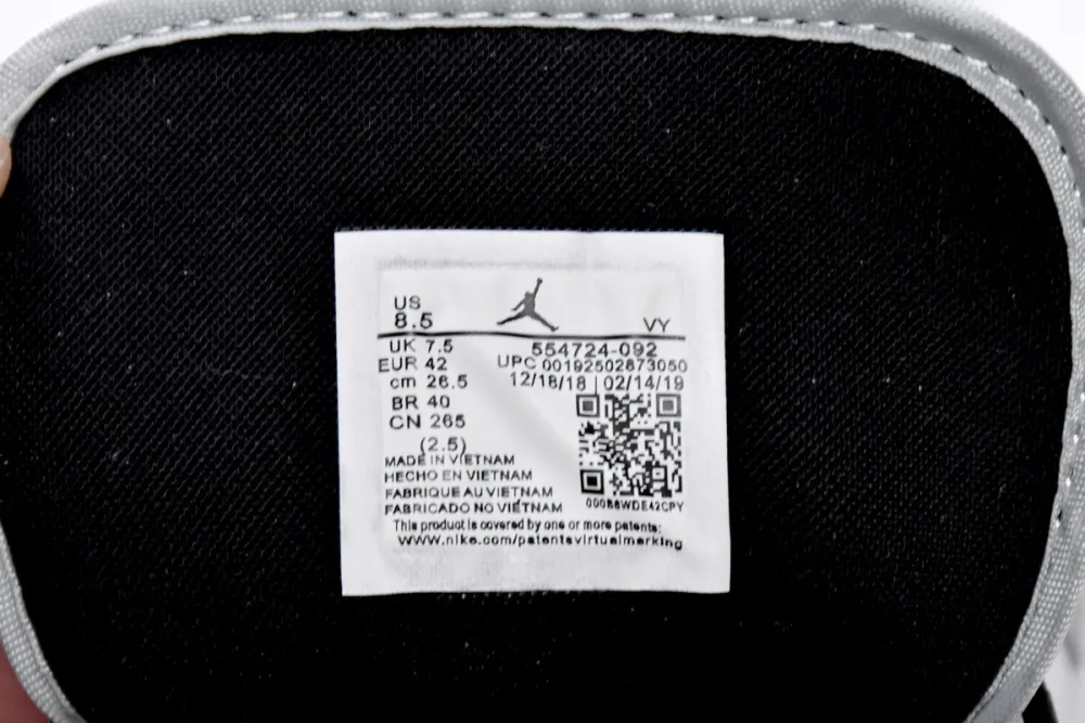fake jordan 1 mid light smoke grey