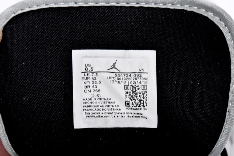 fake jordan 1 mid light smoke grey