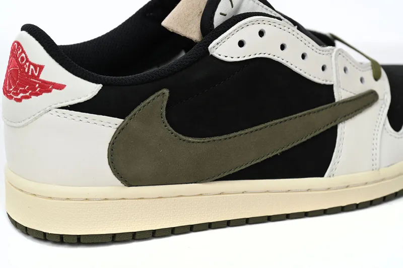 fake travis scott jordan 1 low olive