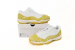 fake jordan 11 yellow snakeskin
