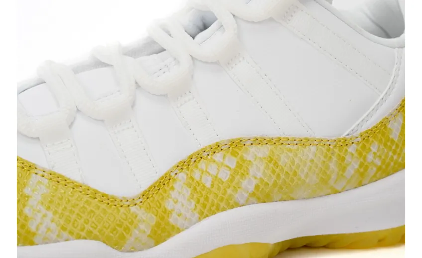 jordan 11 snakeskin yellow replica