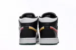 jordan 1 mid black red yellow replica