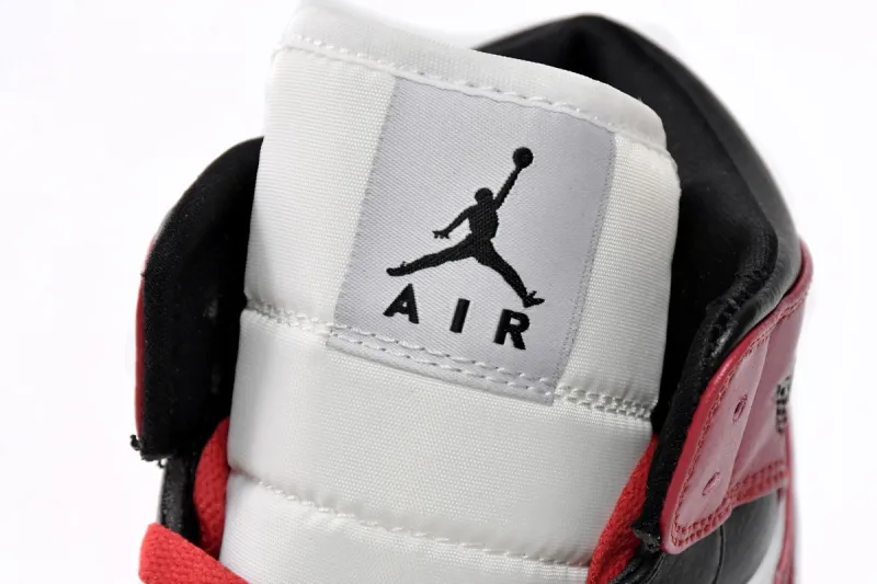 rep air jordan 1 mid alternate bred toe